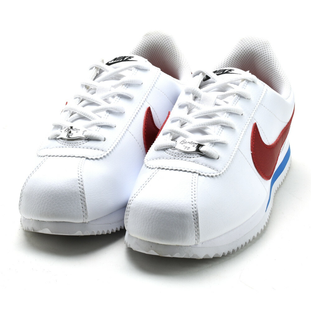 値引 ナイキ NIKE CORTEZ BASIC SL GS 904764-103 WHITE RED コルテッツ ベーシック スニーカー  ランニングシューズ ホワイト レッド レディース cmdb.md