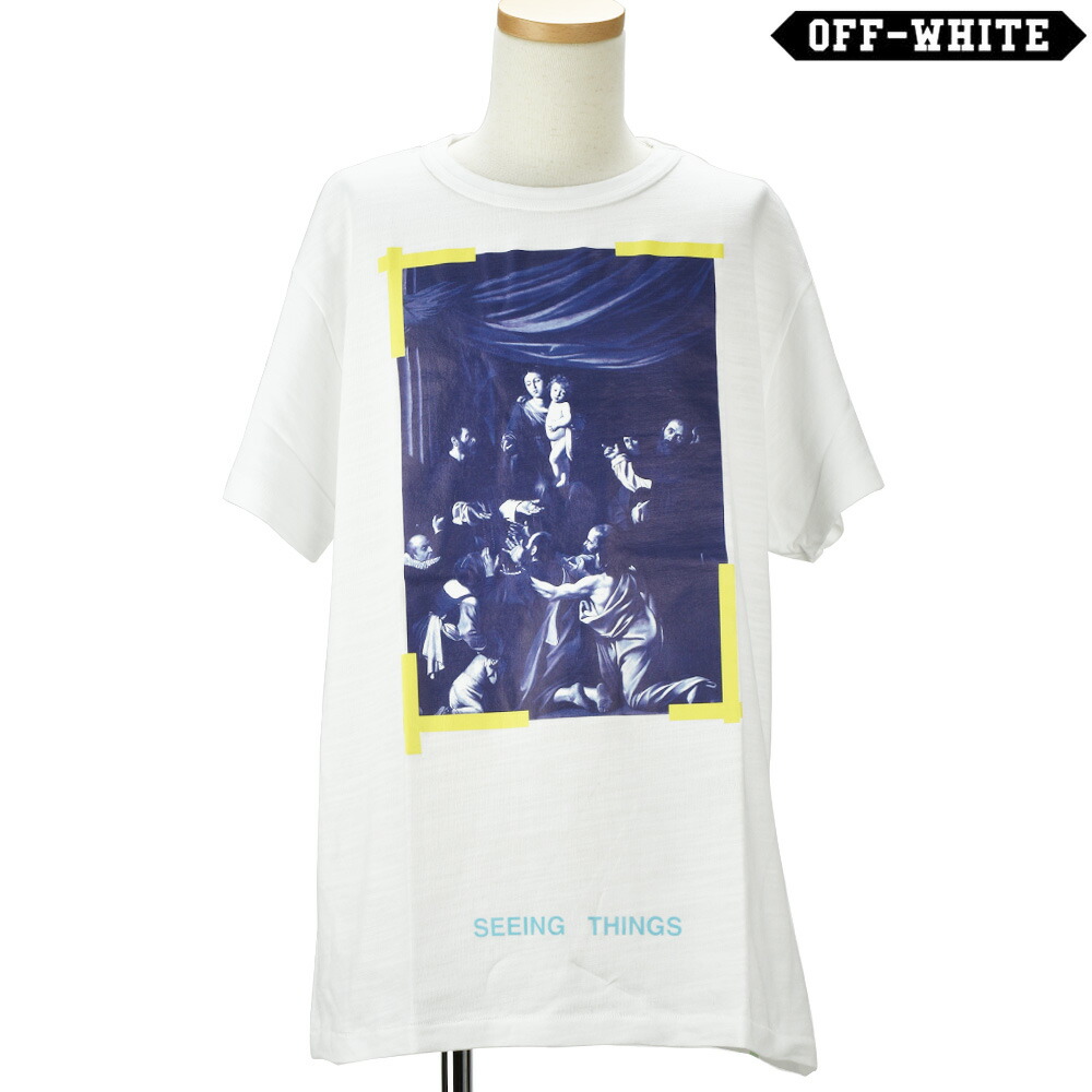 OFF-WHITE オフホワイト カラヴァッジョ Tシャツ セール安い - www