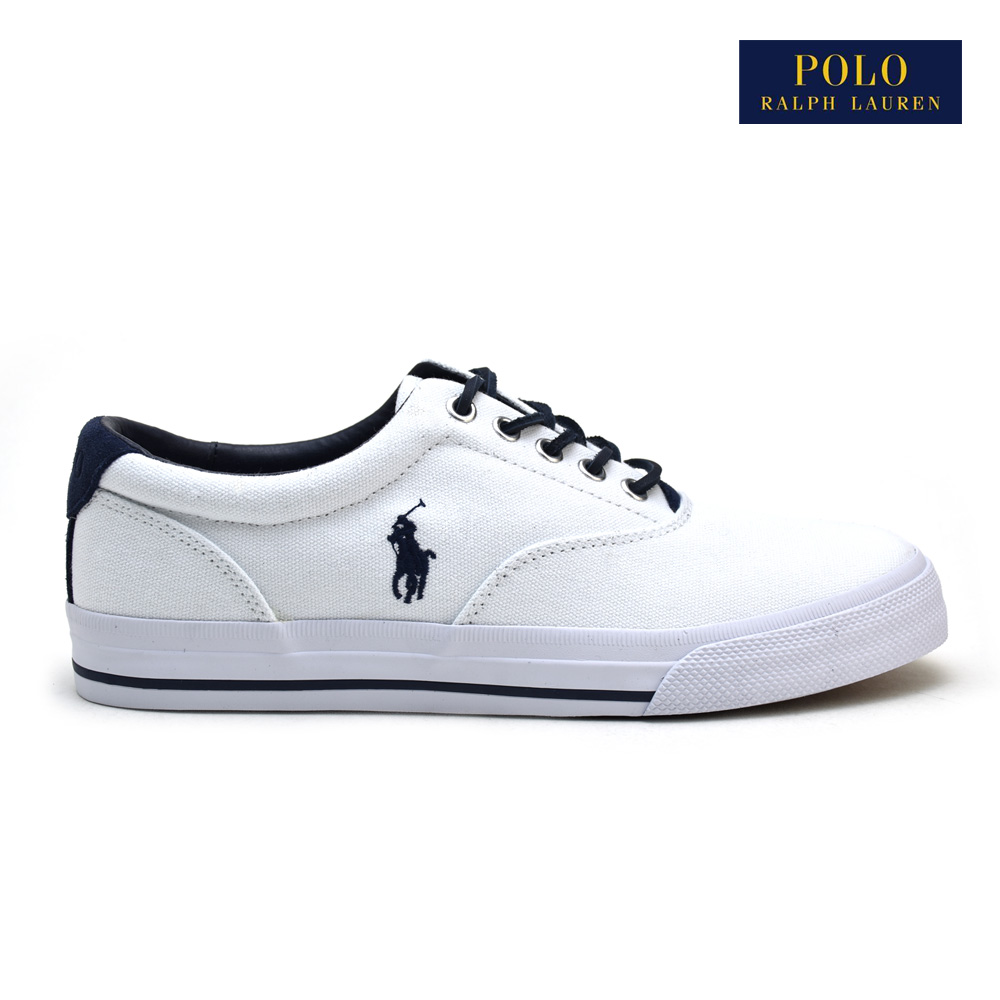 polo ralph lauren white canvas shoes