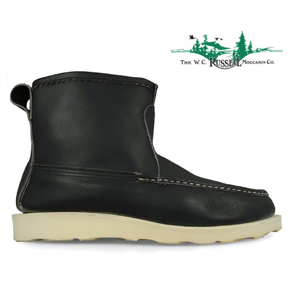ラッセルモカシンローファー　オールブラック RUSSELL MOCCASIN ''FISHING OXFORD'' (BLACK) – THE STORE BY
