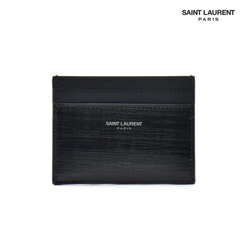 サンローランSAINT LAURENT フラグメントケース カードホルダー SAINT LAURENT サンローラン フラップカードケース モノグラム