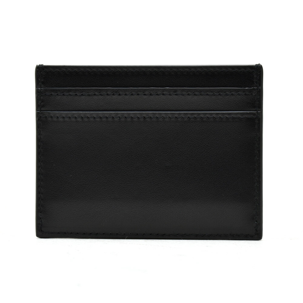 CLOUDMODA: Saint-Laurent YSL Saint Laurent 462364 DV70E/1000 Metal Logo Card Holder metal 