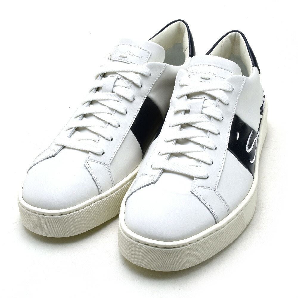 サントーニ スニーカー メンズ 法典出す 革 白 白さ Santoni Mbglpnngtbdi60 貨物輸送無料 Odeftg Com