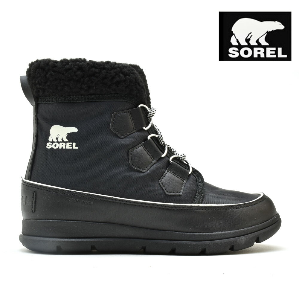 楽天市場 ソレル スノーブーツ レディース エクスプローラーカーニバル ブラック 黒 Sorel Explorer Carnival Black Sea Salt 010 クラウドモーダ