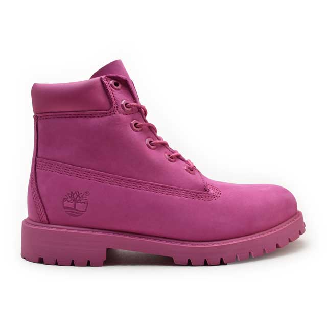 pink timberland boots with bow