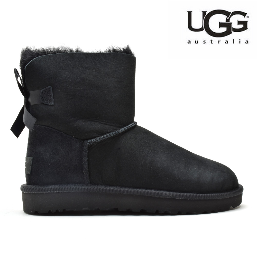 新到着 アグ UGG 1016501 MINI BAILEY BOW II BLACK ミニ ベイリー