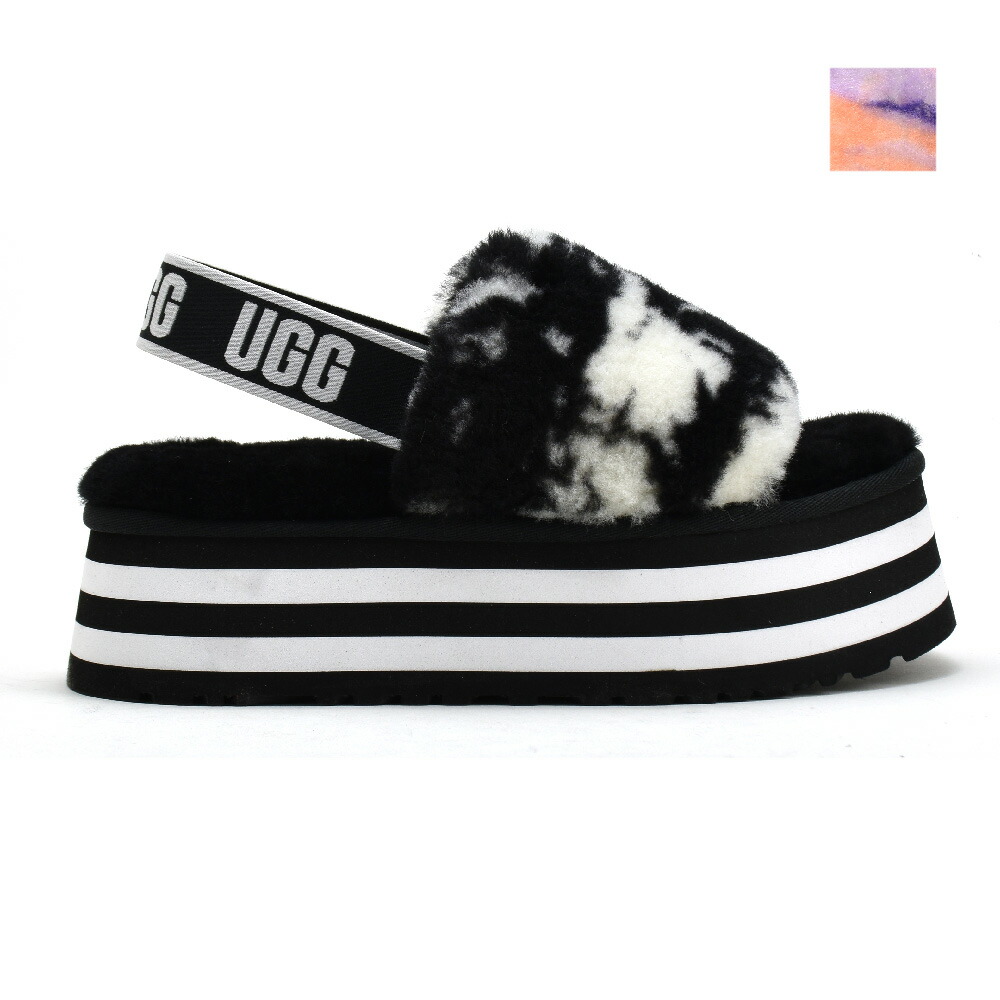 SALE アグ ディスコ スライドサンダル レディース サンダル シープスキン ファー ストラップ マーブル UGG DISCO MARBLE  SLIDE fucoa.cl