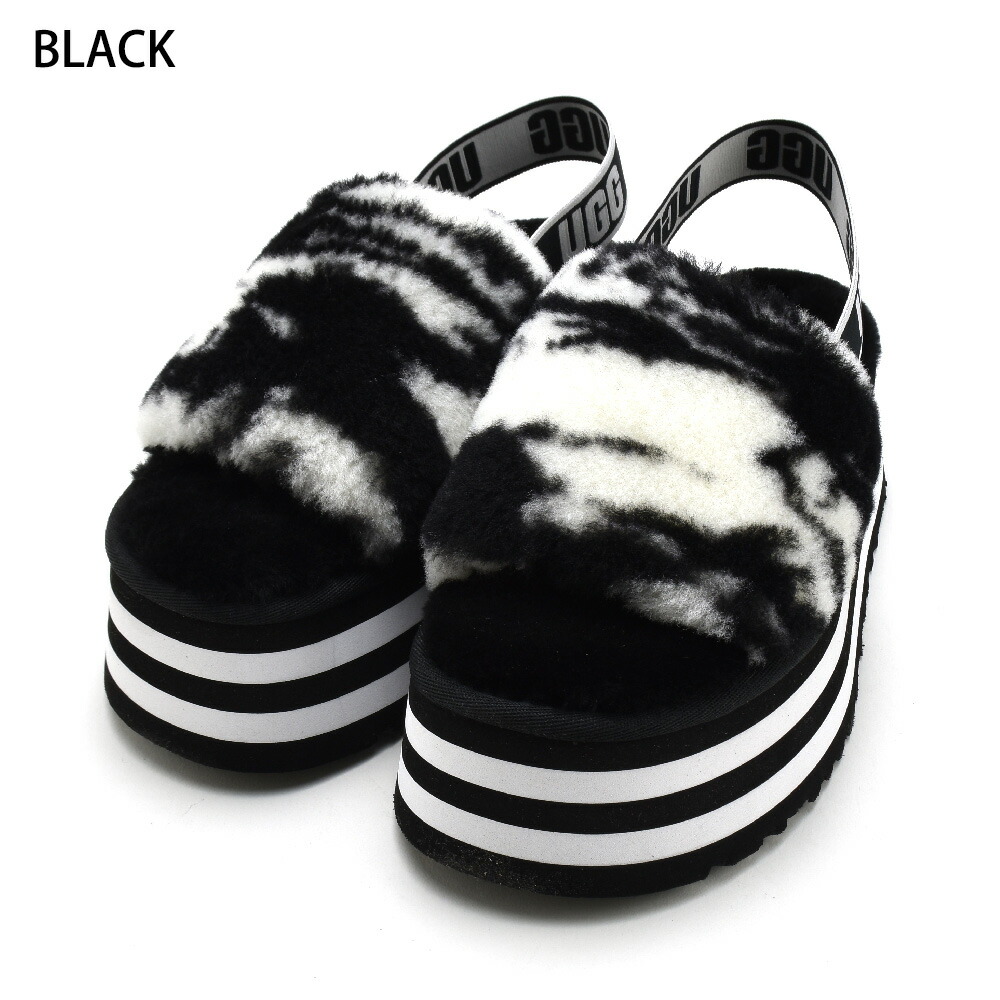 SALE アグ ディスコ スライドサンダル レディース サンダル シープスキン ファー ストラップ マーブル UGG DISCO MARBLE  SLIDE fucoa.cl