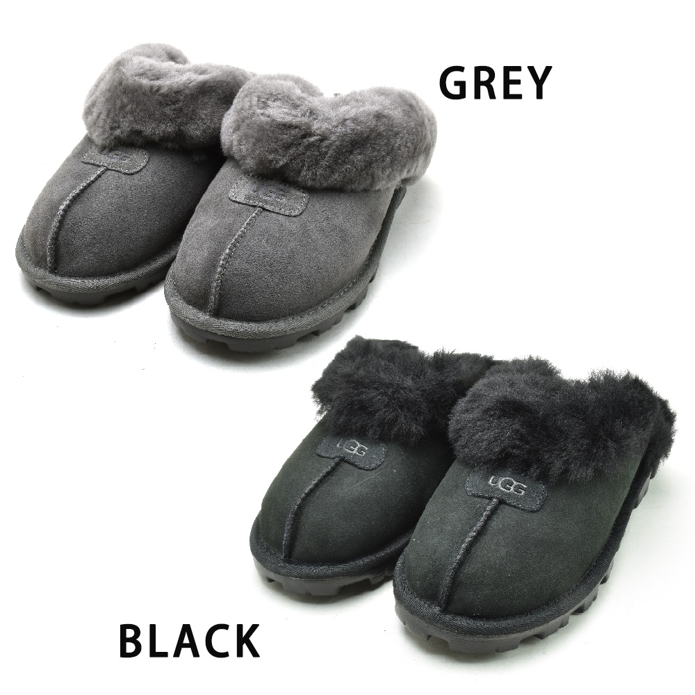 注目ブランド アグ コケット レディース サンダル ムートン サボ スリッパ ベージュ ブラック グレー 茶 黒 UGG COQUETTE  fucoa.cl