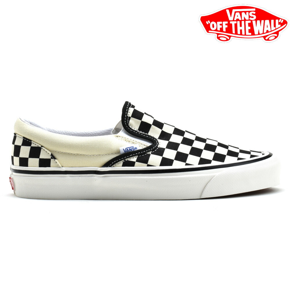 工房直送価格 楽天市場 ヴァンズ スリッポン クラシック メンズ レディース スニーカー アナハイムファクトリー ブラック ホワイト 黒 白 Vans Classic Slip On 98 Dx 送料無料 クラウドモーダ ブランドショッパー付き Kankjute In