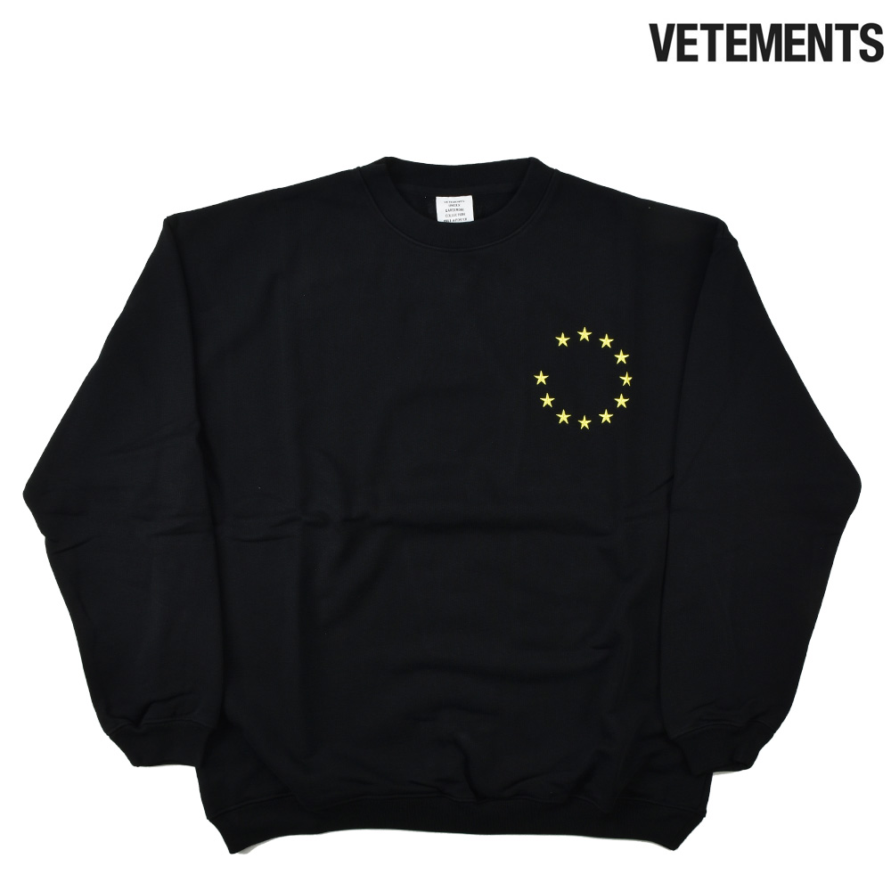 VETEMENTS ブラック スウェット トレーナー VETEMENTS(ヴェトモン) スウェット・トレーナー(メンズ) - 海外