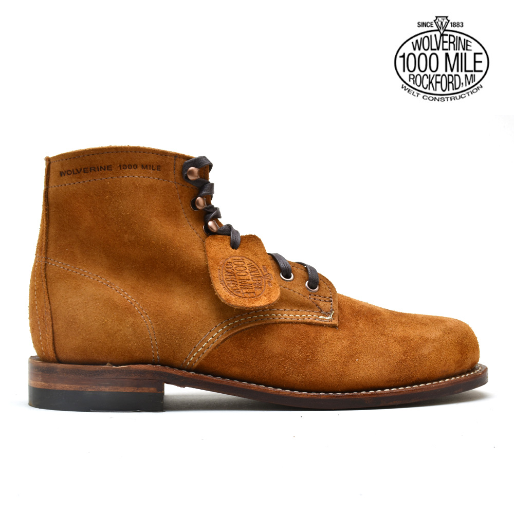 【楽天市場】ウルヴァリン WOLVERINE W40473 1000 MILE 6インチ BOOT CAMEL SUEDE ブーツ シューズ