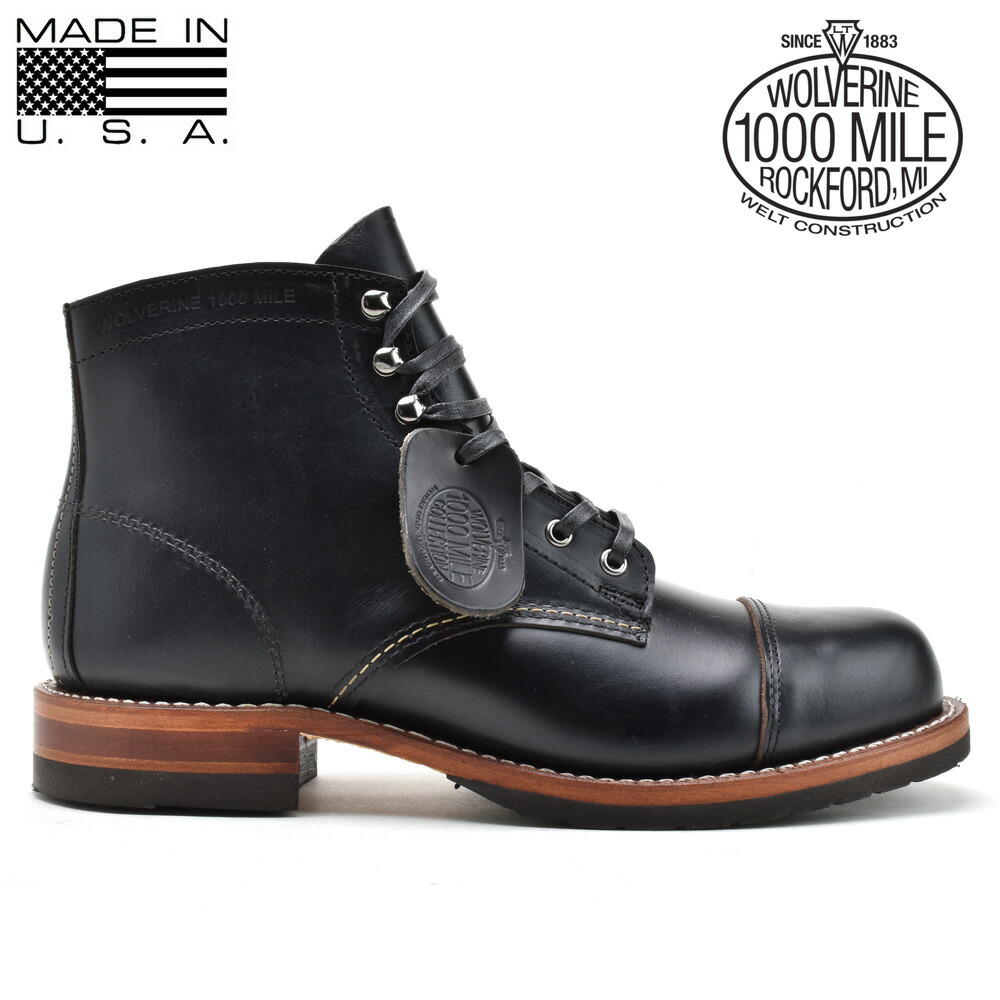 WOLVERINE ウルヴァリン ペコスブーツ エンジニアブーツ 黒 レザー RUSSELL MOCCASIN WOLVERINE 10