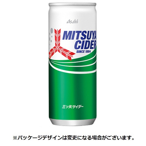 アサヒ飲料　三ツ矢サイダー　２５０ｍＬ　缶　１セット（９０本：３０本×３ケース）【法人限定】【送料無料】
