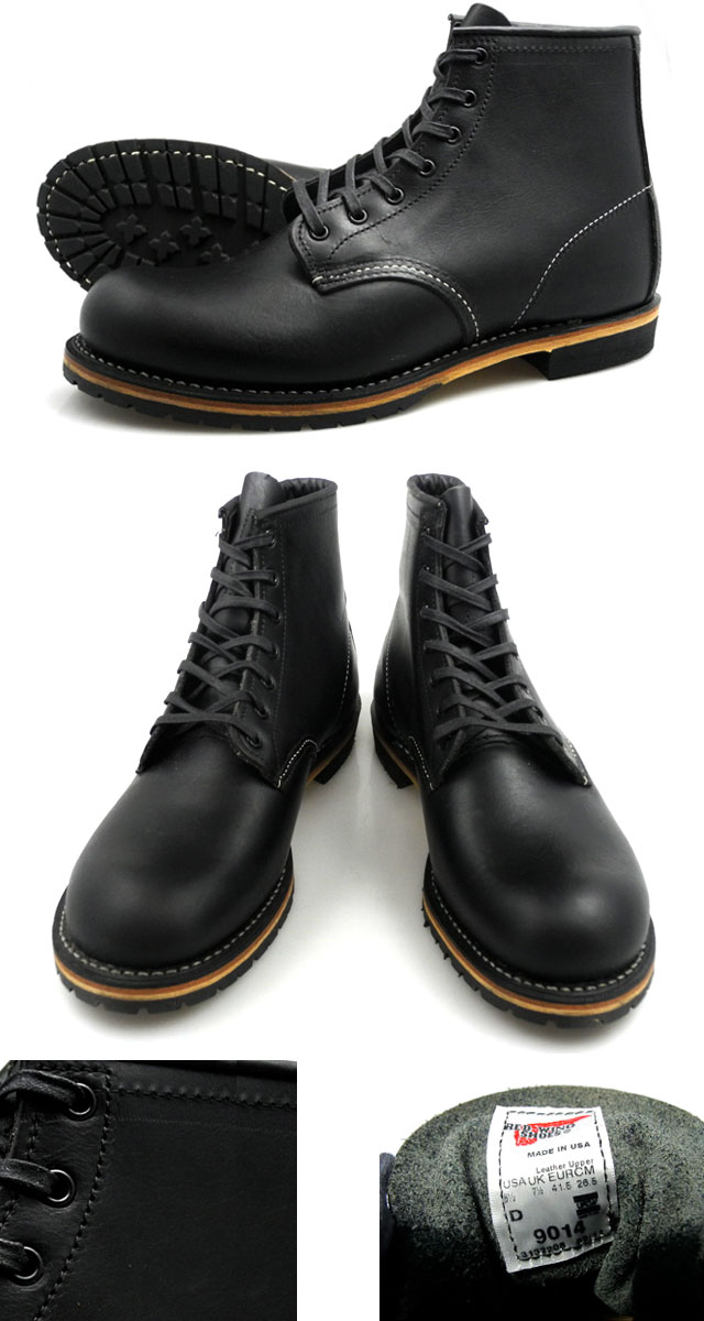red wing round toe black