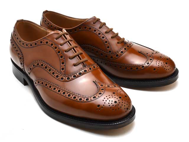 チャーチ Church's BURWOOD ウッド ブラウン 革靴 ポリッシュ