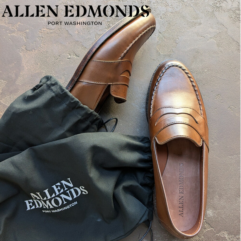 アレンエドモンズ ALLEN EDMONDS ローファー メンズ ビジネスシューズ ペニー ランドルフ Eワイズ ブラウン 2165【送料無料】｜クラウド・シューカンパニー