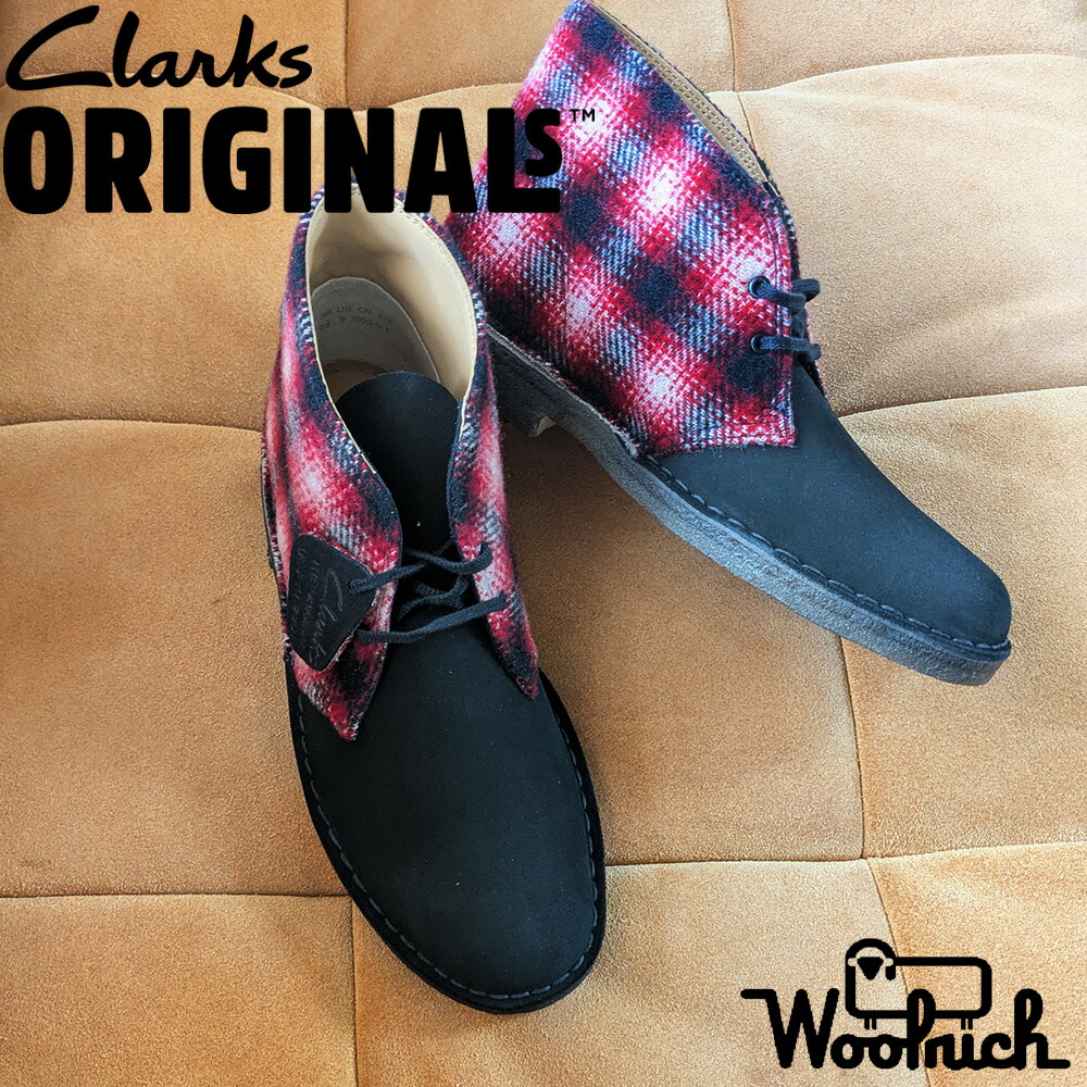 クラークス CLARKS  乾荒原 ブーツ 羊毛一財産 共同研究 メンズ チャッカブーツ 赤いこと 二人組 スウェード 20356342 DESERT BOOT RED COMBI SUEDE【貨物輸送無料】