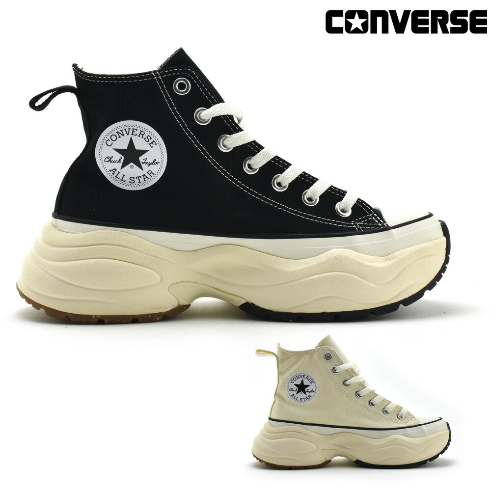 コンバース CONVERSE オールスター (R) サージトレーナー HI レディース スニーカー ハイカット 厚底 ブラック オフホワイト ALL STAR (R) SURGETRAINER HI【送料無料】
