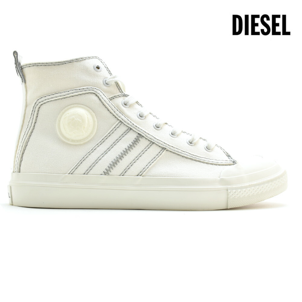 楽天市場 6 0 00 23 59 エントリー 楽天カード利用でポイント5倍 ディーゼル Diesel Y Pr012 T1015 Sneaker S Astico Midlace White ハイカット スニーカー ホワイト 白 メンズ 送料無料 クラウド シューカンパニー