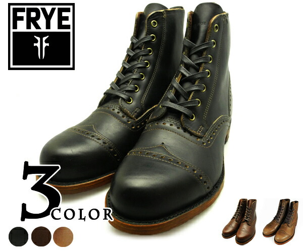 FRYE ARKANSAS BROGUE 87035BLACK・D.BROWN・TAN 飛球 機会の土地 ブローグ 87035黒いこと・暗然たる赤銅色・タン メンズ【貨物輸送無料】