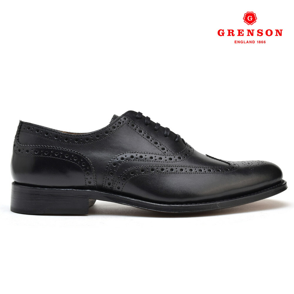 【楽天市場】グレンソン GRENSON BERT BLACK CALF 111893 バート オックスフォード シューズ 革靴 紳士靴  レースアップシューズ ブラック 黒 メンズ【送料無料】 : クラウド・シューカンパニー