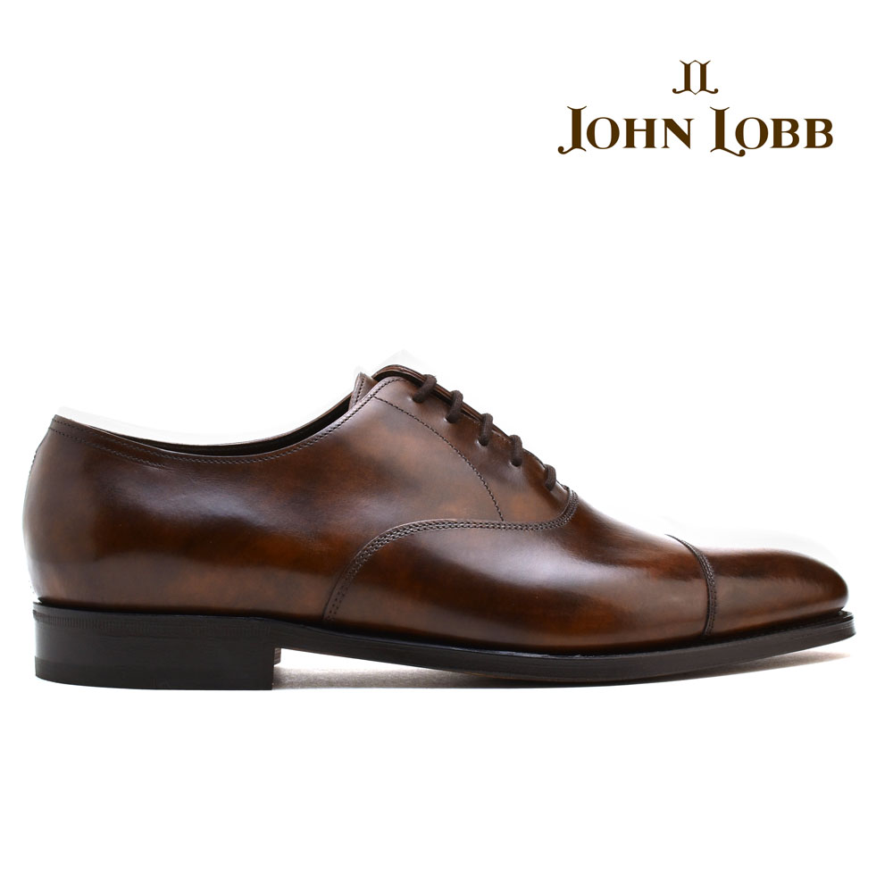 世界最高峰の最高級革靴ブランド ジョンロブ John Lobb City2 シティ2 ブラウン パリジャンブラウン キャップトゥ オックスフォード ビジネス ドレス 革靴 シューズ イギリス製 メンズ 送料無料