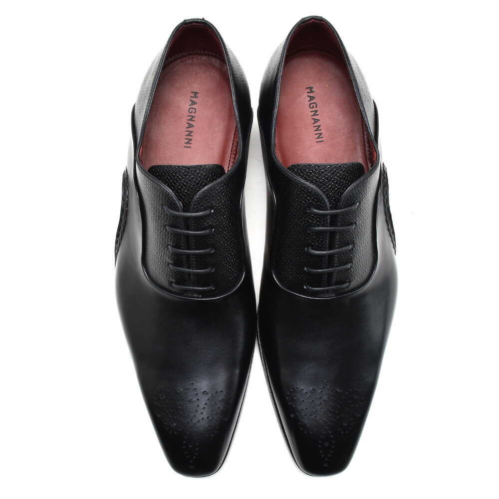 人気商品 マグナーニ ドレスシューズ メンズ ビジネスシューズ メダリオン 内羽根式 オパンカ 革靴 ブラック 黒 Magnanni Www Tonna Com