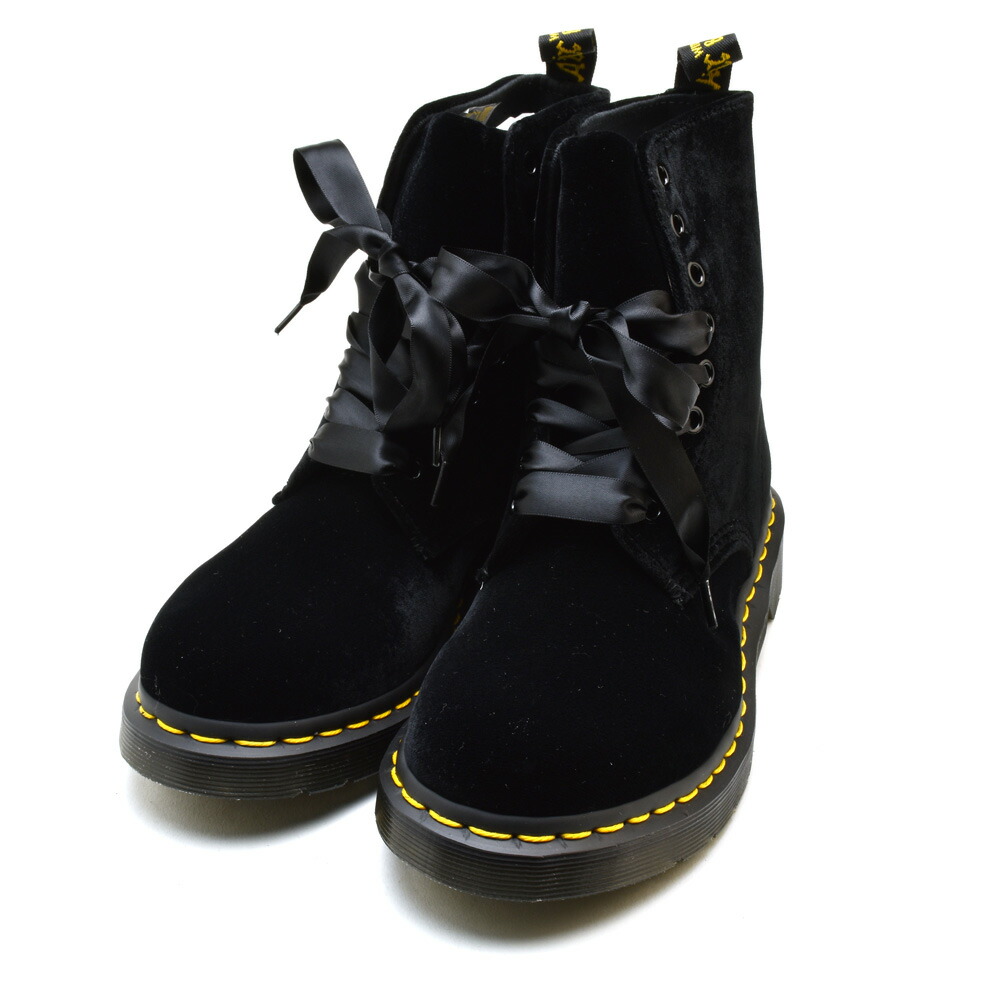 1460 pascal velvet 8 eye boot