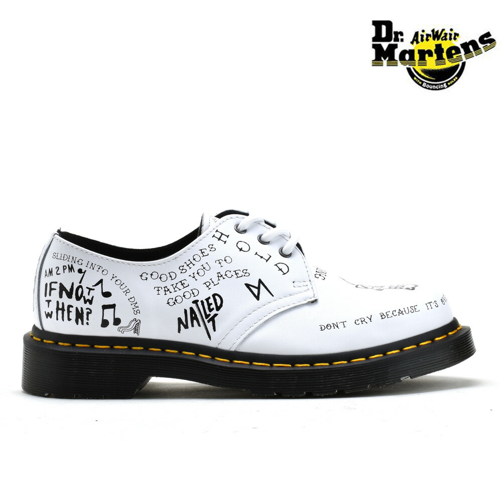 楽天市場 ドクターマーチン Dr Martens R Scribble White スクリブル 3ホールブーツ ワークブーツ ホワイト 白 メンズ レディース 送料無料 クラウド シューカンパニー