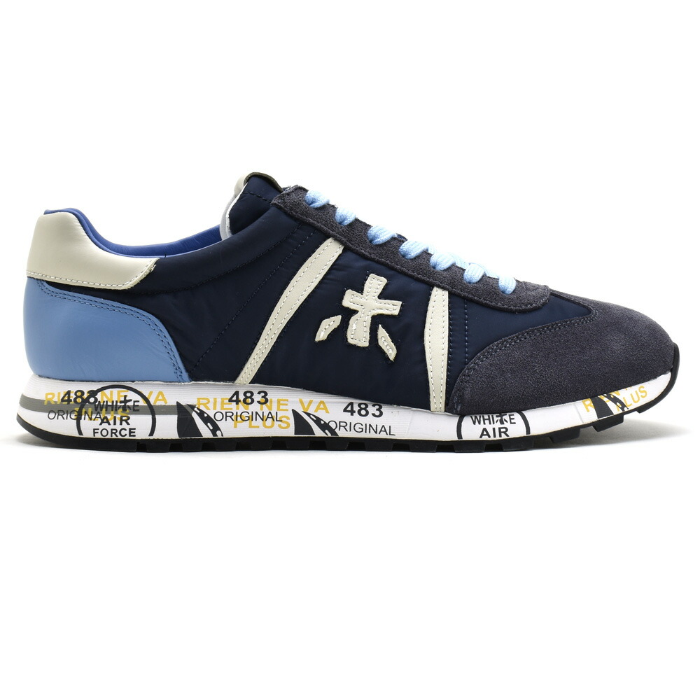 プレミアータ ルーシー スニーカー メンズ ランニングシューズ ローカット ネイビー Premiata Lucy 高質で安価