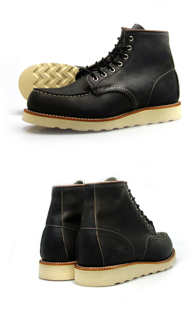 red wing moc toe charcoal