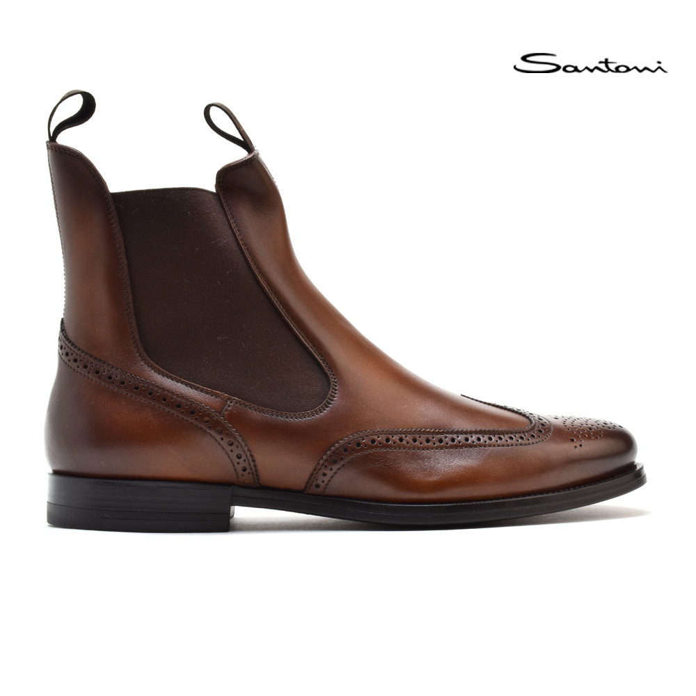 最高品質の サントーニ Santoni MGMR13510SMOIIEOC31 BROWN ブローグ