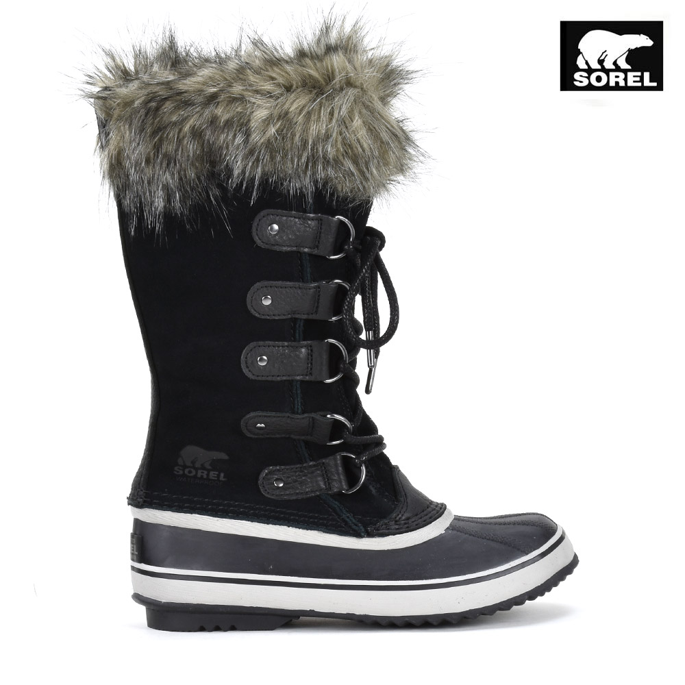 ソレル SOREL JOAN OF ARCTIC 1855131-010 BLACK ジョアンオブアークティック スノーブーツ ウインターブーツ 黒いこと レディース 【貨物輸送無料】