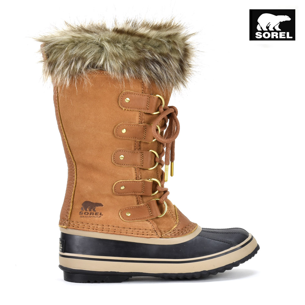 ソレル SORE JOAN OF ARCTIC 1855131-224 CAMEL BROWN/BLACK ジョアンオブアークティック スノーブーツ ウインターブーツ 駱駝 赤銅色 レディース 【貨物輸送無料】
