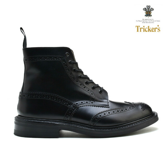 トリッカーズカントリーブーツブラックボックスカーフ黒TRICKER'SMALTONSTOWBLACKBOXCALFM2508M5634モルトンストウダイナイトソールシューズ