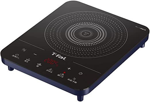 ティファール IHコンロ IHクッキングヒーター 卓上 IH調理器 1400W ハイパワー タッチパネル フルフラット IH ドレスブルー IH2024JP