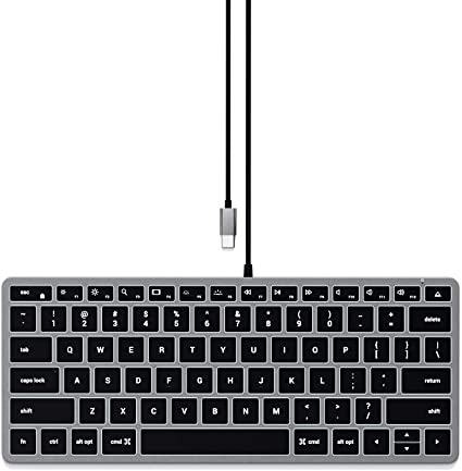 Satechi スリム W1 有線 バックライトキーボード USB-C接続 (MacBook Pro/M1/Air, iMac, Mac Mini, iPad Pro/Air など対応) (1ゾーン)