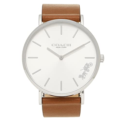 コーチ職 COACH ウォッチ ペリー 36粍 革胴締め 黒いこと 赤銅色 14503120 レディース  並行輸入品