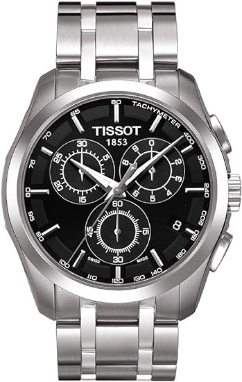 TISSOT(ティソ) ウオッチ メンズ TISSOT デザイナー クロノグラフ 黒いこと文字記号盤 腕輪 T0356171105100  定め事インポート品