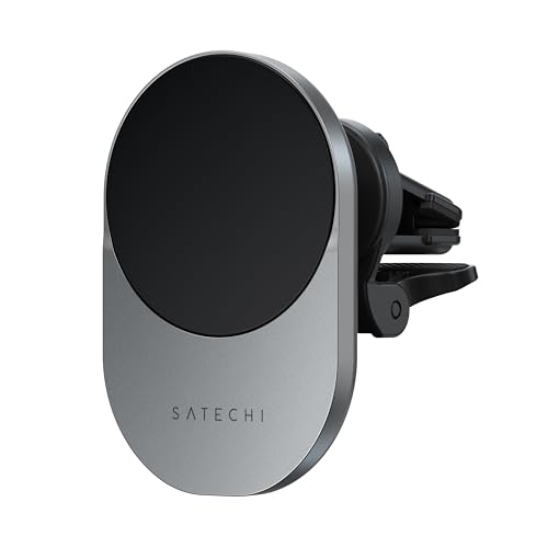 Satechi Qi2 ワイヤレス カーチャージャー 車用エアベント エアコン吹き出し口用 車載 充電 ホルダー 15W 急速充電 旅行に便利 (iPhone 12 / 13 / 14 / 15シリーズ対応)