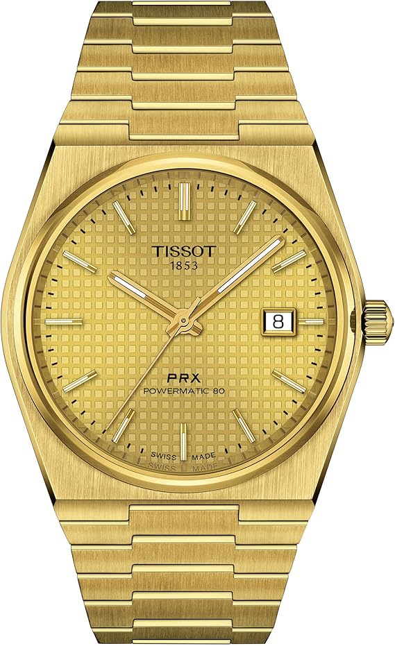 ティソ 腕時計 TISSOT PRX ピーアールエックス パワーマティック80 正規輸入品 ブレスレット T1374073302100 メンズ シャンパーニュ文字盤|cloudstore