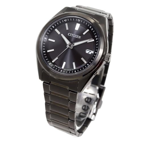 Citizen 腕時計 光発電エコ ドライブ 電波時計 防水 黒 ブラック 国内正規品 AS1085-61E メンズ