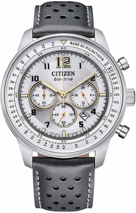 Citizen Watch CO.LTD. アビエイター腕時計 Citizen CA4500-24H メンズ グレー