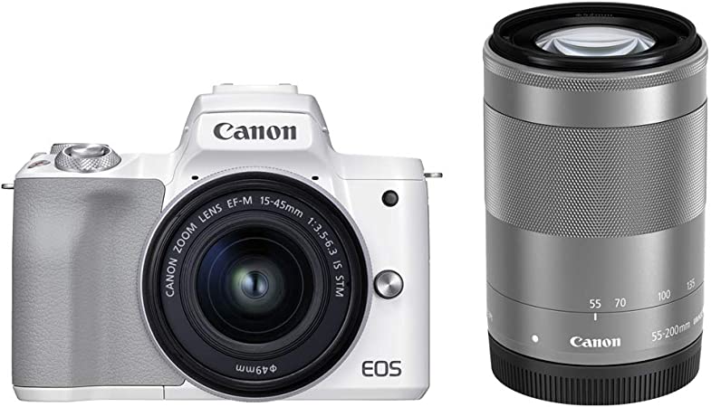 EOS Kiss M（ブラック）・ダブルズームキット【6500ショット以下】 レンタル] CANON EOS Kiss M ダブルズームキット ブラック
