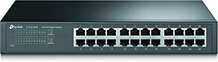 TP-Link スイッチングハブ 24ポート TL-SG1024D 10/100/1000Mbps 金属筺体 ギガビット 5年保証