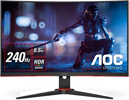 AOC ゲーミング液晶モニター C27G2X/11 27インチ 165Hz e-TREND｜AOC AGON C27G2ZE/11 [27型ワイドゲーミング曲面液晶