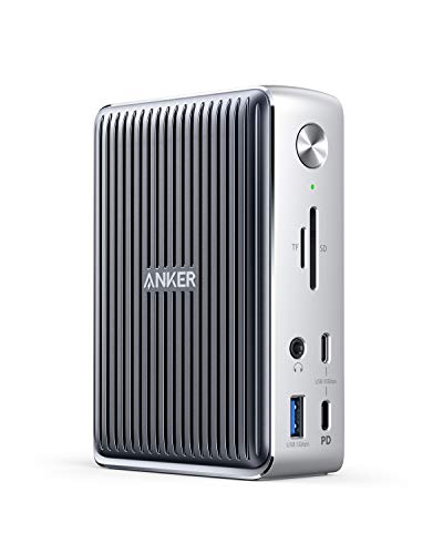 Anker PowerExpand Elite 13-インチ-1 Thunderbolt 3 Dock 縛ステイション 85W最終生産物 USB Power Delivery 相応う USB-C資料  申し受ける界面 USB-A界面 4K相応う HDMIポ