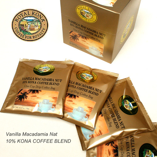 ROYAL KONA COFFEE ロイヤルコナコーヒー ワンドリップバッグ 10g &times;10袋 （バニラマカダミアナッツ ） ハワイのコーヒー お土産 アメリカ雑貨 アメリカン雑貨