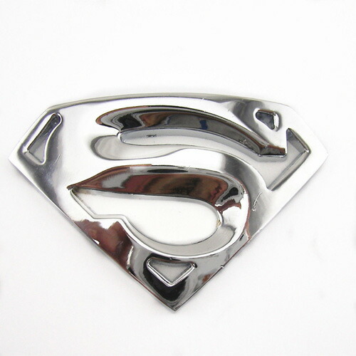 ステッカー 車 3Dエンブレムステッカー 「スーパーマン」 アメコミ Superman カー アクセサリー 立体 ステッカー アメリカン雑貨 アメリカ雑貨画像